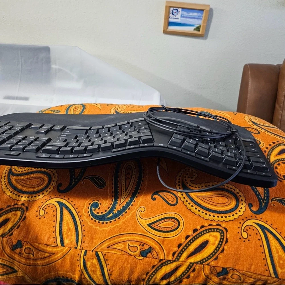 Microsoft Natural Ergonomic Palm Rest Comfort Keyboard, VGUC *$15 PRICE DROP*
